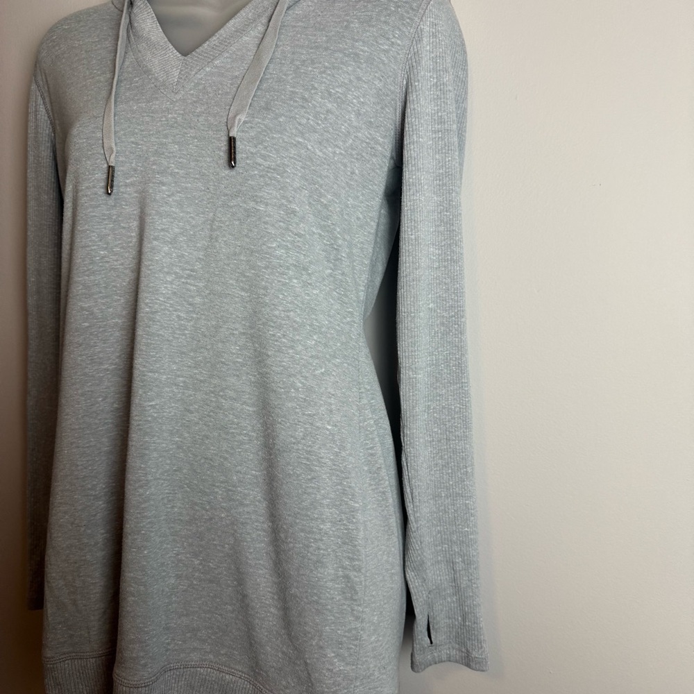 Athleta Bliss Light Grey Hoodie Dress Size XS - Picture 6 of 10
